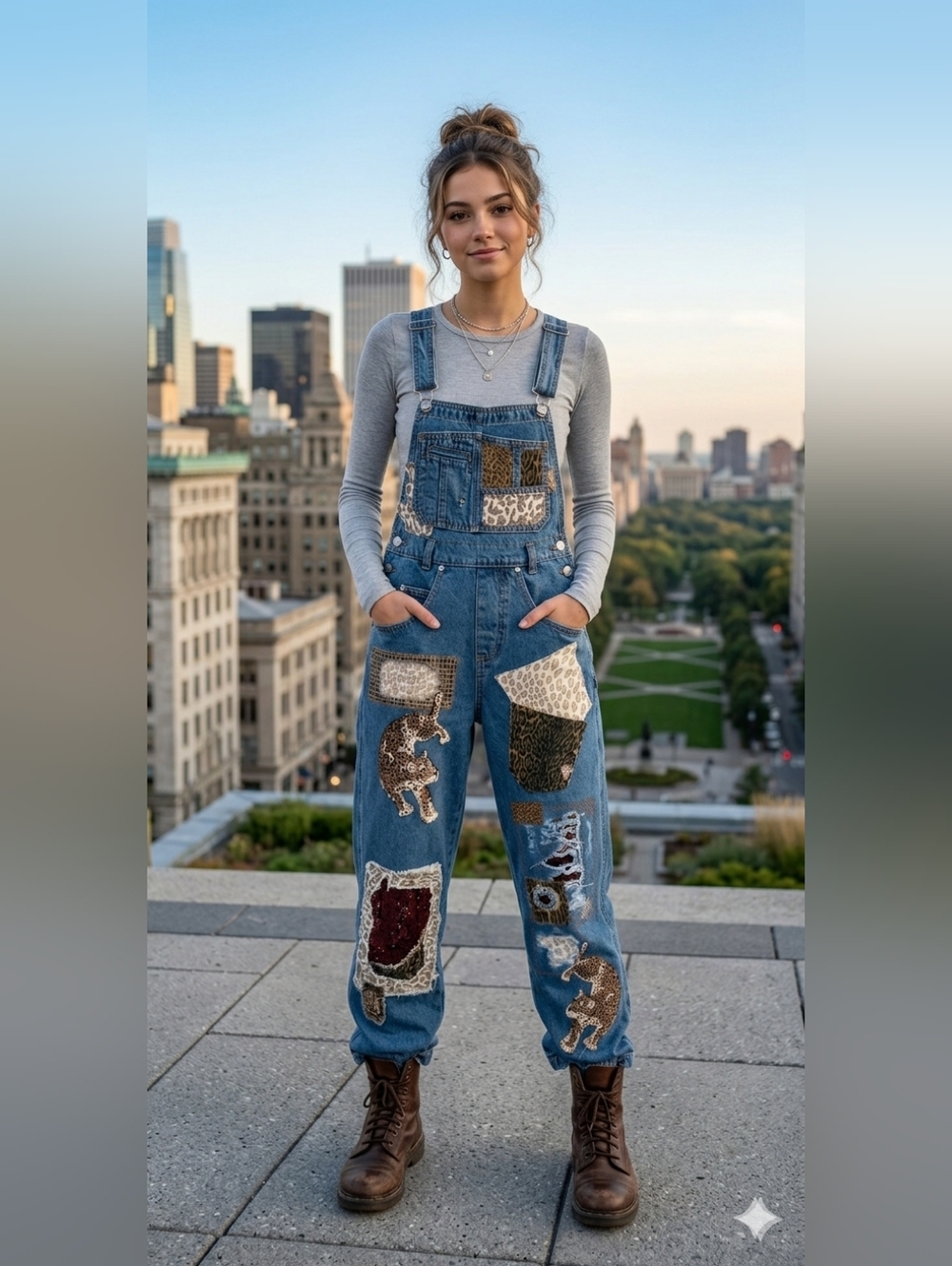 Custom Upcycled Denim Patchwork Overalls By ThreadsReclaimed XS